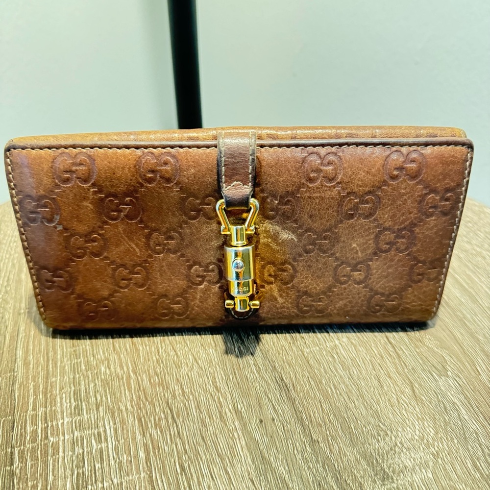 Gucci Jackie Brown Guccissima Wallet 220351-3661